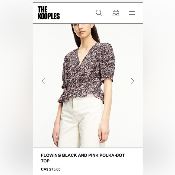 NWOT The Kooples  Flowing Top - Picture 1 of 12